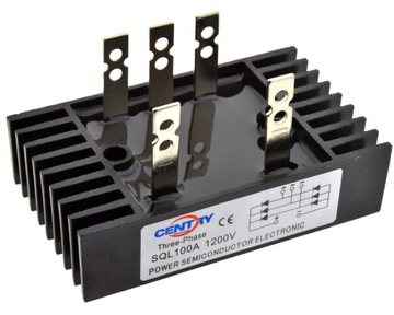 Trójfazowy Mostek Prostowniczy 100A 1200V SQL100A 3FAZ 3FAZ SQL100 RADIATOR