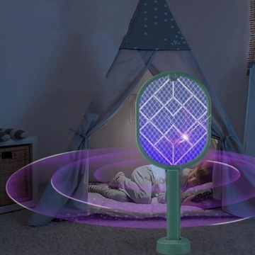 ЭЛЕКТРИЧЕСКАЯ МУХОВКА, USB МУХОЛОВКА, СВЕТОДИОДНАЯ ПОДСВЕТКА, ДЛЯ ДОМА, САДА