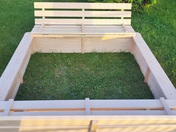 ПЕСОЧНИЦА ПЕСОЧНИЦА 150*150*30,9*200 НЕ ОКРАШЕННАЯ НЕОБЫЧНОЕ ДЕРЕВО ЗАКРЫТАЯ