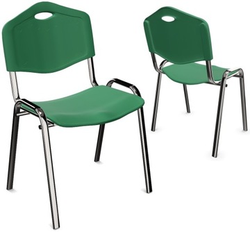 KRZESŁO DO POCZEKALNI PLASTIKOWE ISO-PL-CR ZIELONE