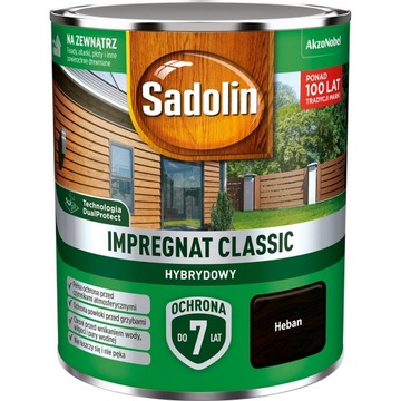 Sadolin impregnat do drewna Classic Heban 0,75L