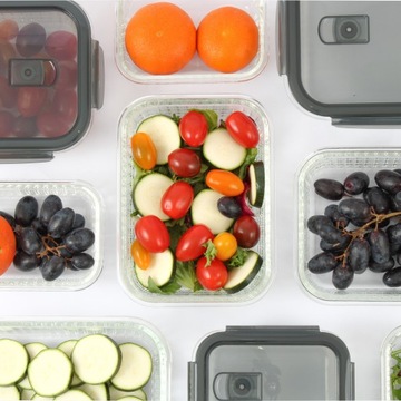 Герметичные термостойкие стеклянные контейнеры для хранения пищевых продуктов x6