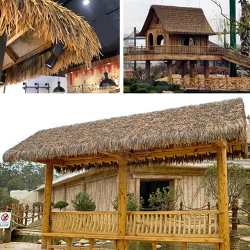 Imitacja strzechy ze słomy Dekoracyjna do ogrodu na imprezę w stylu A