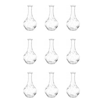 9 szt. VILJESTARK Wazon - szkło bezbarwne 17 cm