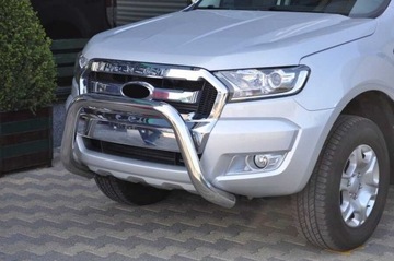 Передний бампер Ford Ranger Bull chrome 2012-