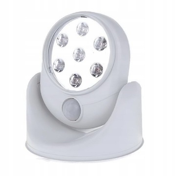 LAMPA Z CZUJNIKIEM RUCHU 7 LED LAMPKA NA BATERIE