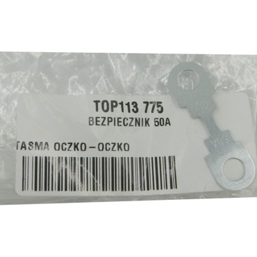TOPRAN BEZPIECZNIK BLASZKOWY TAŚMOWY 50A