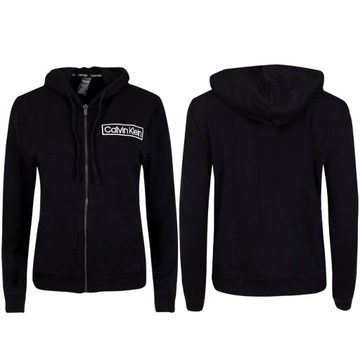 CALVIN KLEIN BLUZA DAMSKA L/S HOODIE BLACK r. XS