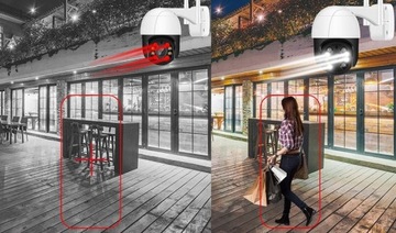 KAMERA OBROTOWA WiFi IP ZEWNĘTRZNA 4x ZOOM FULL HD 25 Fps