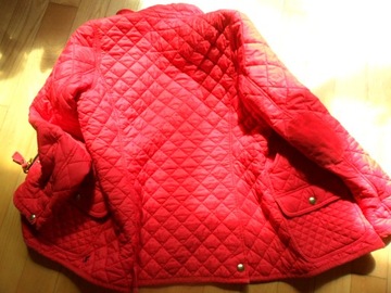 Joules-czerwona pikowana kurtka M