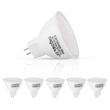 5x Żarówka LED MR16 Aigostar 6W 540lm 6500K Zimna