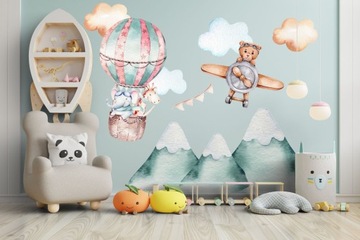 Наклейки на стену для детей Мишки Тедди Наклейка с мишками для ребенка