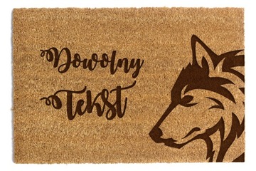 ДВЕРНОЙ КОВРИК Любая надпись, 60х90см.