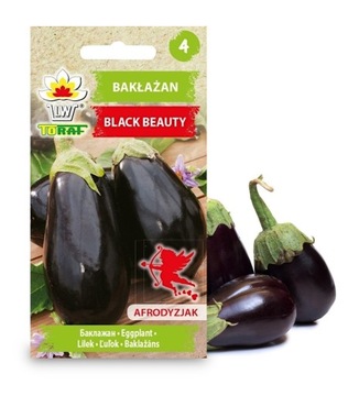 BAKŁAŻAN BLACK BEAUTY NASIONA TORAF OBERŻYNA 1G
