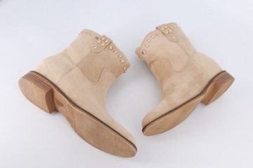 Бежевые ботинки замшевые женские туфли с весенними шпильками Women 39