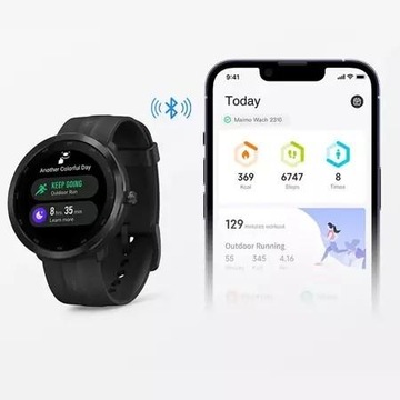 Умные часы GPS Watch R WT2001 Синий Android iOS