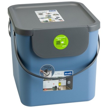 Корзина сортировки отходов 40L Blue Rotho Albul