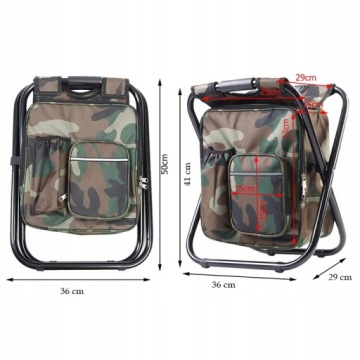 ТУРИСТИЧЕСКИЙ СТУЛ ДЛЯ РЫБАЛКИ 3в1 СКЛАДНОЙ РЮКЗАК ТЕРМОСУМКА