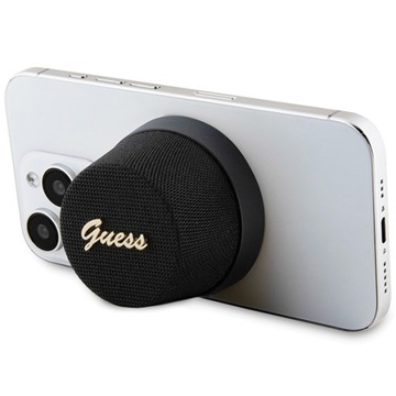 Подставка для Bluetooth-колонки Guess, черная, металлическая с магнитной надписью