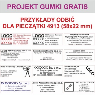 TRODAT PRINTY STAMP 4913 КРАСНЫЙ + ДИЗАЙН