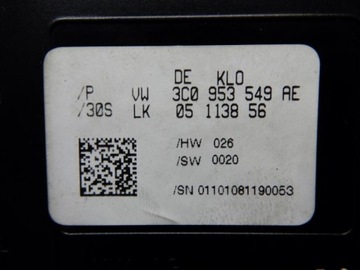 ПЕРЕКЛЮЧАТЕЛЬ ПАССАТ B6 1.9 TDI 105 л.с.