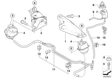 BMW OE 22 11 6 795 417 LOŽISKO MOTORU