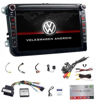 RADIO NAWIGACJA CARPLAY GPS ANDORID VW CADDY TOURAN TIGUAN EOS 64GB