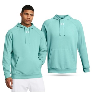 BLUZA MĘSKA Z KAPTUREM UNDER ARMOUR DRESOWA SPORTOWA BAWEŁNA 1379757