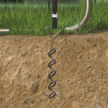 KOTWA DO PODŁOŻA DO TRAMPOLIN, HUŚTAWEK, 4 X KOTEW DO MOCOWANIA NAMIOTÓW