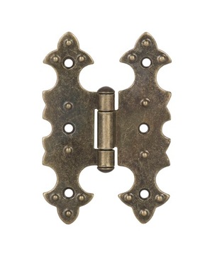 Zawias meblowy ozdobny Z-06 stare złoto