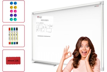 HIT CENOWY! TABLICA MAGNETYCZNA 100x80 POLSKA SOLIDNA DO FIRM BIURA +GRATIS