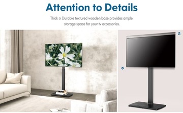 ПОДСТАВКА ДЛЯ ТЕЛЕВИЗОРА 32–65 ДЮЙМОВ, 40 КГ, СТАБИЛЬНАЯ VESA