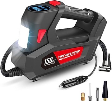KOMPRESOR SAMOCHODOWY 12V LED LCD CARSUN C2814-1