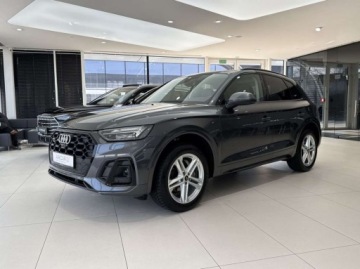 Audi Q5 II SUV Facelifting 2.0 40 TDI 204KM 2020 Audi Q5 40 TDI mHEV Quattro S Line S tronic Panorama Kamera 360 LED