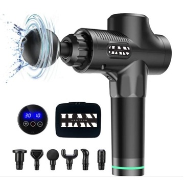 PISTOLET DO MASAŻU MASAŻER DO PLECÓW CIAŁA MASSAGE GUN PRO 2004 HANTECH