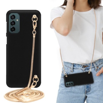 Pouzdro Mat Blink Černé pro Samsung M23 5G Řetízek