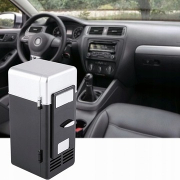 МАЛЕНЬКИЙ АВТОМОБИЛЬНЫЙ ХОЛОДИЛЬНИК СО СВЕТОДИОДНОЙ USB ЧЕРНЫЙ