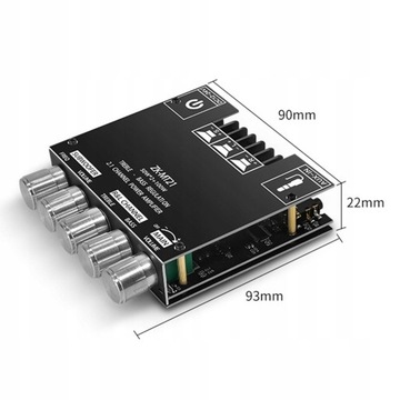 Модуль усилителя мощности звука 50 Вт×2 100 Вт ZK-MT21