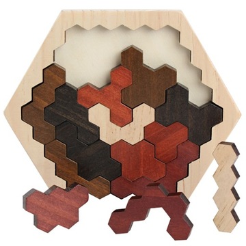 PUZZLE PRZEDSZKOLNE SZEŚCIOKĄT DOROSŁYCH