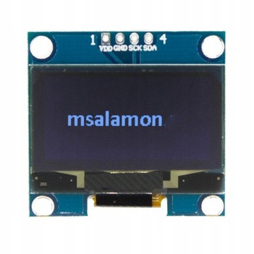 Wyświetlacz OLED 1,3 Arduino I2C SH1106 Biały