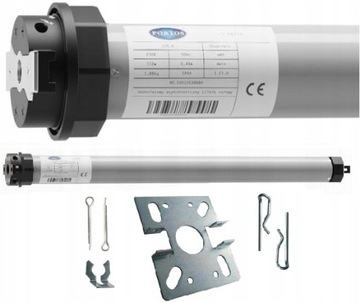 SILNIK / NAPĘD DO ROLET ZEWNĘTRZNYCH FI 60MM 10 Nm PORTOS KRÓTKI 37 cm