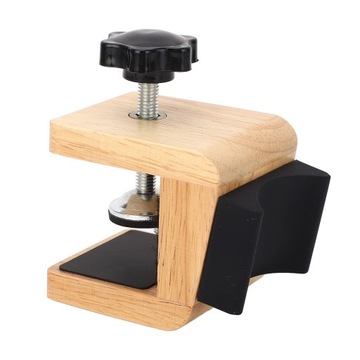 Зажим для гитарного стола Деревянная конструкция Силиконовая накладка Противоскользящая