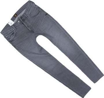 LEE DAREN ZIP FLY spodnie jeansowe GREYS END regular straight W38 L34