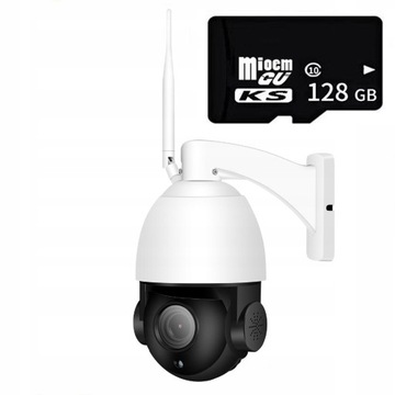 KAMERA OBROTOWA ZEWNĘTRZNA WIFI 30X ZOOM 8MPX 4K 128GB SD
