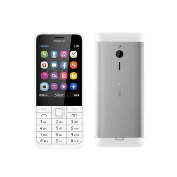 TELEFON NOKIA 230 DS BIAŁO-SREBRNY