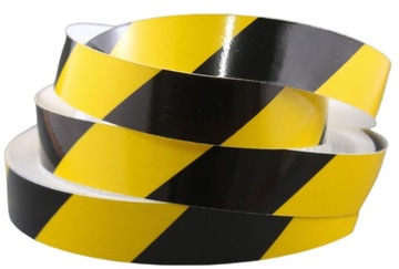 TAŚMA ODBLASKOWA SAMOPRZYLEPNA NAKLEJKA SKOŚNA