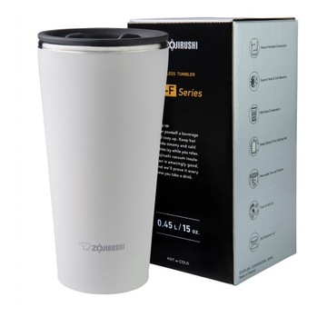 Kubek termiczny z sitkiem ZOJIRUSHI SX-FSE 450 ml Biały