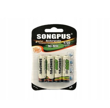 4 шт. АККУМУЛЯТОР AA R6 4700 мАч FINGERS