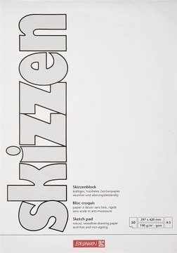 Brunnen Blok rysunkowy/szkicowy A3 50 arkuszy