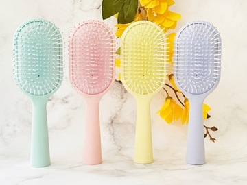 ЩЕТКА ДЛЯ ВОЛОС ОДНОЦВЕТНАЯ, ПАСТЕЛЬНЫЕ ЦВЕТА